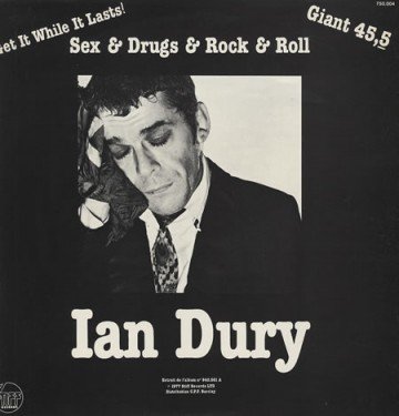 Ian Drury Record Cover Sleeve