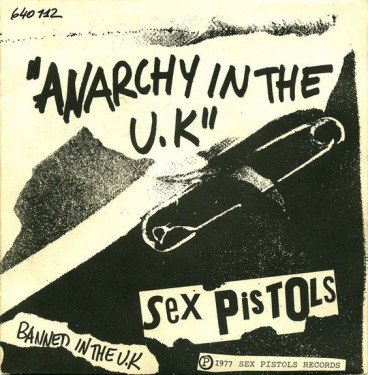 Anarchy in the UK Record Cover Sleeve